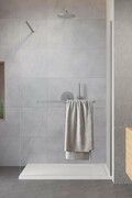 Radaway Modo New II Brushed Nickel z wieszakiem kabina Walk-in 120x200 szczotkowany nikiel 389124-91-01W