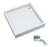 Schedpol Schedline Favory Plus brodzik kwadratowy 80x80x16cm Biały 3ST.F1K-8080