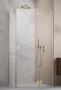 Radaway Essenza 8 Brushed Gold Ptj kabina pięciokątna 100x90cm prawa szczotkowane złoto 10490000-99-01R/10490900-01-01