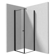 Deante Kerria Plus kabina kwadratowa 80x80x200 cm Nero KKNNW08S08