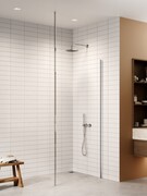 New Trendy Nesta kabina Walk-In 90x200 cm wspornik dosufitowy szkło przejrzyste K-1716-WS