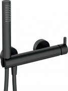 Deante SILIA Bateria prysznicowa z zestawem prysznicowym nero BQS N41M