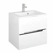 Oristo Silver szafka podumywalkowa wisząca 60x55x44cm biały połysk OR33-SD2S-60-1