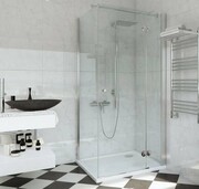 Sea Horse Fresh Line kabina natryskowa narożna kwadratowa prawa drzwi pojedyncze 90x90cm ze ścianką boczną BK247TP _________ DARMOWA DOSTAWA ___________