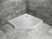 Radaway Doros Pt E Compact Stone brodzik pięciokątny 100x90x11,5cm prawy biały SDRPTP1090-05-04SR
