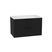 Excellent Tuto 2.0 szafka wisząca z umywalką PIK 80x50x46,5 cm front gładki wysoki czarny MLEX.2172.K.80.0265.BKBK