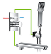 Omnires Darling system wannowy, podtynkowy chrom SYSDAW01CR ___ RABAT W KOSZYKU! ___
