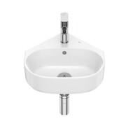 Roca Gap umywalka ścienna narożna 40x44 cm z otworem na baterie biała A3270YY000