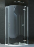 SanSwiss Pur P3P Kabina półokrągła 100cm profil chrom szkło przezroczyste Prawa P3PD501001007