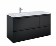 Elita Split szafka z umywalką 120x63x46cm czarny mat 168175/145955