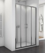 SanSwiss Top-Line TOPS4 Drzwi prysznicowe 4-częściowe 160cm profil biały TOPS416000407