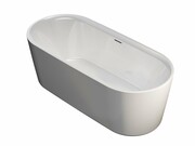 Riho Modesty owalna wanna wolnostojąca Riho Fall napełnianie przez przelew 170x76cm MATOWA B090005105