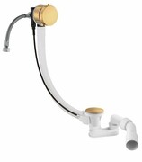 Omnires syfon wannowy automatyczny z napełnianiem złoty szczotkowany TK132-PLUS-3.07+64-SGLB ___ RABAT W KOSZYKU! ___