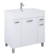Elita Sunn zestaw szafka z umywalką 80x46x82cm biały połysk RE169195008060