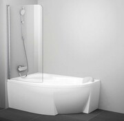 Ravak Rosa Chrome CVSK1 parawan nawannowy 160/170 lewy biały transparent 7QLS0100Y1