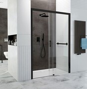 Sanplast Free Zone D2L(P)/FREEZONE drzwi przesuwne 130x190 cm prawe czarny matowy 600-271-3180-59-401