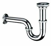 McAlpine Syfon umywalkowy rurowy chrom 215+255CB