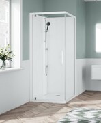 Novellini Glax 1 2.0 kabina standard 80x80 lewa biała G21GF80ST-1UU