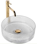 Rea Cristal Transparent 35 Umywalka nablatowa REA-U9670