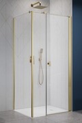 Radaway Nes Kds I Brushed Gold kabina 100x70cm prawa szczotkowane złoto 10023100-99-01R/10043070-99-01