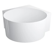 Omnires Ovo M+ wanna wolnostojąca narożna okrągła 120x120 cm biały połysk OVO120WNBP