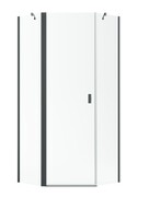 Radaway Nes Brushed GunMetal Ptj kabina pięciokątna 80x80cm lewa szczotkowany grafit 10052000-92-01L/10052500-92-01