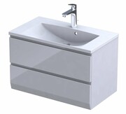 Oristo Brylant szafka z umywalką wisząca 79x50x45 biały połysk OR36-SD2S-80-1-V3/UME-AM-80-92