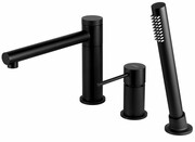 Corsan Lugo bateria wannowa 3-otworowa czarny półmat CMB7542BL