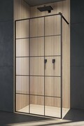 Radaway Modo New Black II 60x200 Factory kabina Walk-in czarny mat/szkło przejrzyste 389064-54-55