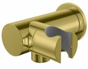 Kohlman Experience Gold uchwyt słuchawkowy z przyłączem wody złoty połysk QW004AEGD __ RABAT W KOSZYKU! __