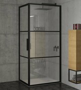 Riho Grid GB201 kabina prysznicowa 100x90cm czarna G004014121