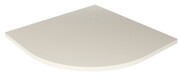 New Trendy Nex Shade brodzik konglomeratowy półokrągły 80x80x3,5 cm beżowy B-0481