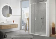 SanSwiss Cadura White Line drzwi wahadłowe 140cm jednoczęściowe prawe z polem stałym biały mat 7630057520621