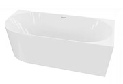 Lavita Lumio Corner wanna 150x75cm wolnostojąca narożna prawa syfon klik-klak biały 5900378370154