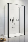 Radaway Nes 8 Black Dwd+2S kabina 75x90x75cm czarny mat/szkło przejrzyste 10080075-54-01/10082190-54-01/10080075-54-01