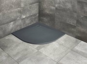 Radaway Kyntos A brodzik półokrągły 80x80cm antracyt HKA8080-64