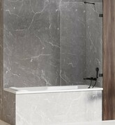 New Trendy Avexa Black parawan nawannowy z wspornikiem prostopadłym 100x150 cm przejrzyste EXK-1981-WP