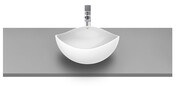 Roca FINECERAMIC umywalka nablatowa OHTAKE 37x37 biała SUPRAGLAZE A327A15S00