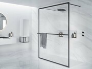 Riho Lucid GD401 kabina prysznicowa Walk In 100x200cm czarna G005030121