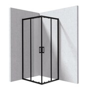 Deante Funkia Evo kabina prysznicowa prostokątna 80x90cm Nero KYC_N089P
