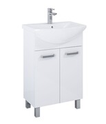 Elita Sunn zestaw szafka z umywalką 55x44x84cm biały połysk RE169191008060