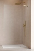 Radaway Modo 8 QL SL Brushed Light Gold II kabina Walk-in 115x200 prawa szczotkowane jasne złoto/szkło przejrzyste 10318115-98-01R