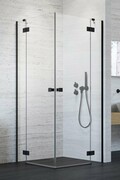 Radaway Essenza Black Kdd kabina 100x90cm szkło przejrzyste 1385062-54-01L/1385060-54-01R