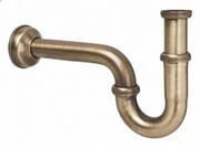 McAlpine Syfon umywalkowy rurowy antyczny brąz 215AB