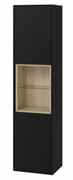 Excellent Tuto szafka boczna wysoka 40x160x32cm czarny mat/dąb MLEX.0201.400.BKBL