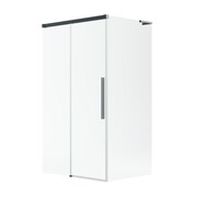 Radaway Idea 8 QL Brushed GunMetal Kdj kabina 120x100cm lewa szczotkowany grafit szkło przejrzyste 10550617-92-01L/10350553-01-01/10360100-01-01R