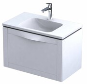 Oristo Skagen szafka z umywalką wisząca 79x50x45 biały mat OR49-SD1S-80-2/UME-CE-80-91