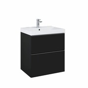 Elita Look szafka z umywalką 60x63x45cm czarny mat 168105/145830