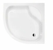 Piramida Diper I Brodzik 90x90x24/35cm półokrągły głęboki z siedziskiem #BAD-90-NK