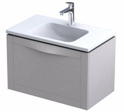 Oristo Skagen szafka z umywalką wisząca 79x50x45 piaskowy mat OR49-SD1S-80-10/UME-CE-80-91